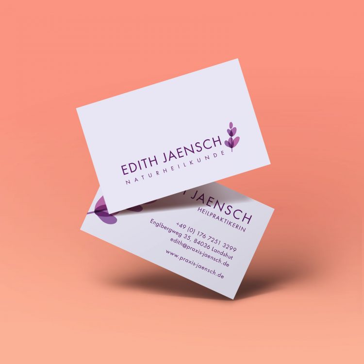 Heilpraktikerin Edith Jaensch – Geschäftsausstattung