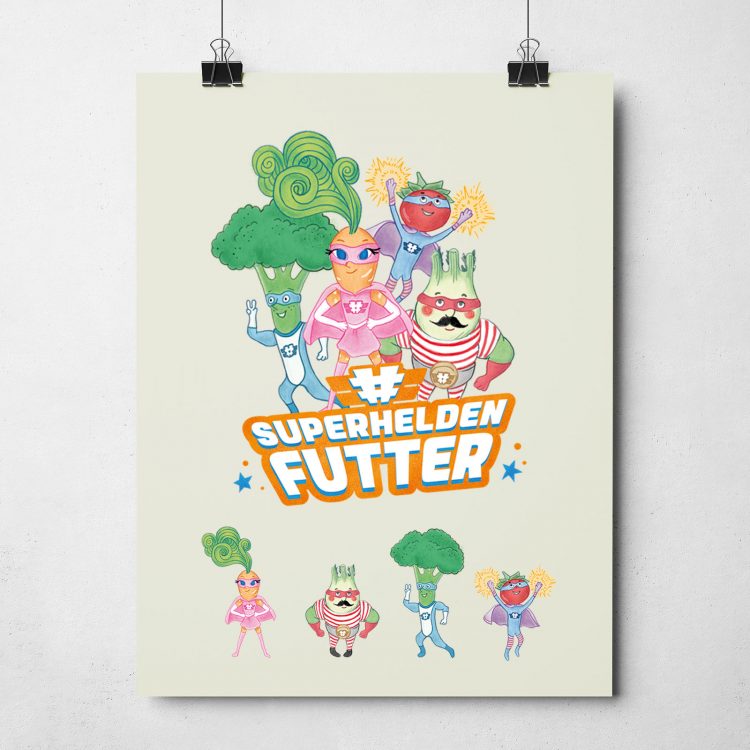 LaVita – Illustration zur Kampagne #Superheldenfutter