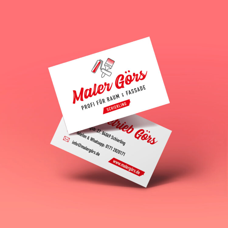 Maler Görs – Logodesign, Geschäftsausstattung, Autobeklebung und Werbebanner