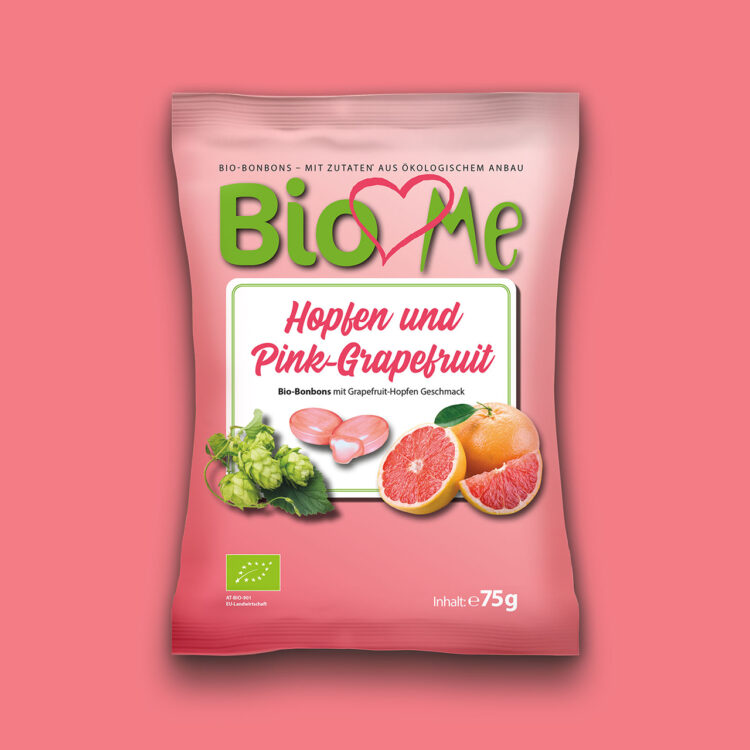 Bio Loves Me – Bio-Bonbons – Verpackungsdesign